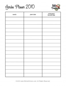 garden_planner garden planner 231x300 FREE Gardening Planner Printables
