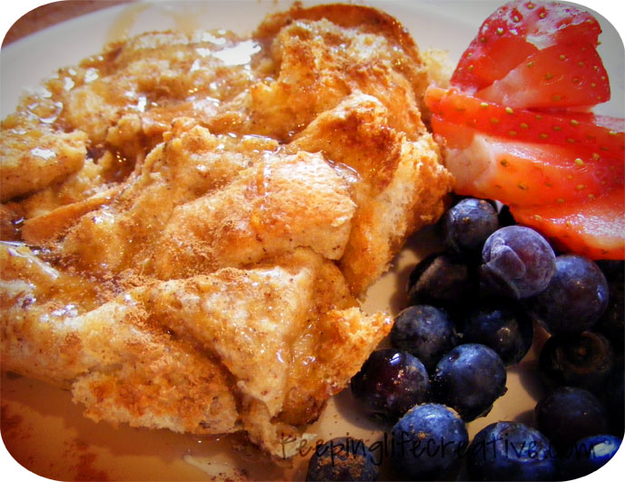french toast casserole french toast casserole Pams 365 Day Rice and Beans Challenge