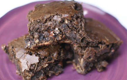 black-bean-brownies-on-plat black bean brownies on plat Black Bean Coconut Brownies