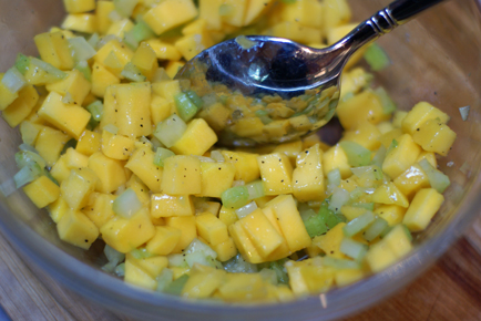 chicken-mango-wraps chicken mango wraps Mango Chicken Lettuce Wraps