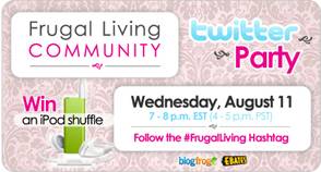 FLC Twitter Party FLC Twitter Party #FrugalLiving Twitter Party