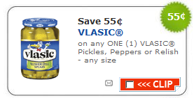 vlasic coupon $.55/1 Vlasic Pickles, Peppers or Relish Coupon