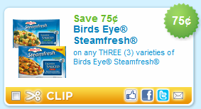 steamfresh coupon steamfresh coupon $.75/3 Steamfresh Frozen Veggies Printable Coupon