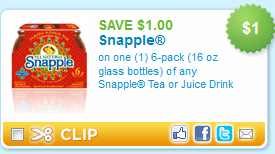 snapple coupon snapple coupon Printable Coupons: Bagelfuls, Rhodes, Snapple, Pyrex and More