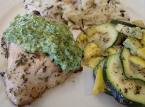 Aleas Cilantro Lime Chicken with Chimichurri Sauce Cilantro Lime Chicken with Chimichurri Sauce Summer Squash and Basmati Rice 640x475 300x222 Aleas Cilantro Lime Chicken with Chimichurri Sauce