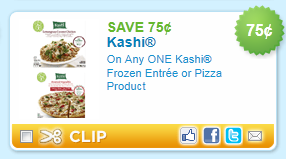 kashi coupon kashi coupon $.75/1 Kashi Frozen Pizza or Entree Coupon