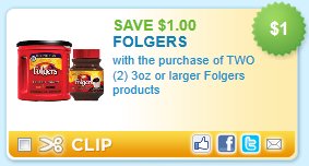 Print your Folgers coupon folgers coupon $1/2 Folgers Coupon