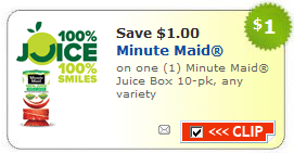 minute maid juice coupon minute maid juice coupon $1/1 Minute Maid Juice Boxes Back to School Lunch Coupon
