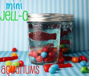aquariums 300x258 Mini Jello Aquariums  Kids in the Kitchen