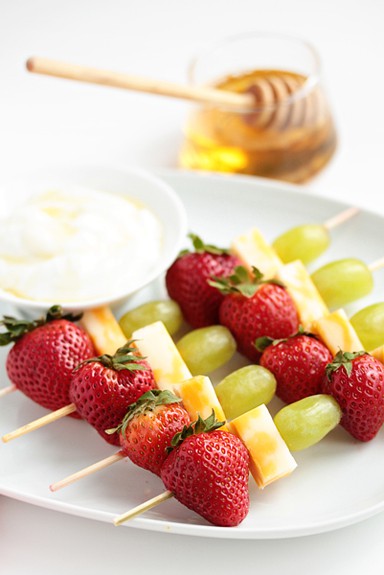 fruit and cheese kebabs Fruit and Cheese Kebabs