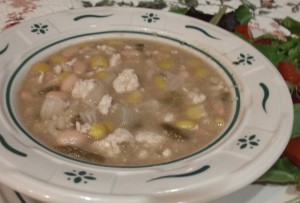 White chili with Ground Turkey 640x434 300x203 Aleas White Chili with Ground Turkey 