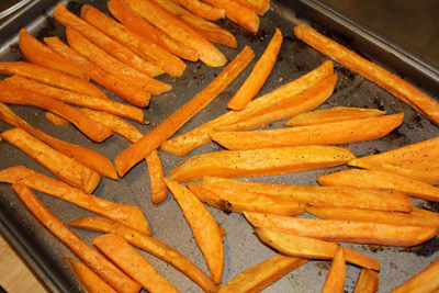 Recipes Sweet Potatoes on Sweet Potato Fries Denises Baked Sweet Potato Fries Recipe   3 Simple