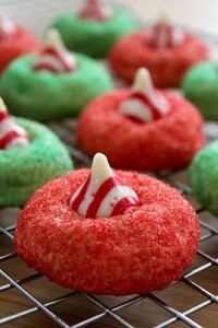 christmas cookies 200x300 Candy Cane Blossoms  Sweet Winter Treat