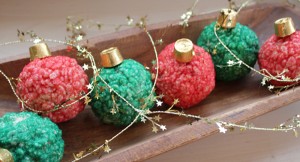 ornament rice krispie treats 300x162 Rice Krispies Ornaments