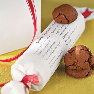 recipe on cookie dough wrap 300x300 Homemade Break ‘n Bake & Other Frozen Cookie Dough Gifts