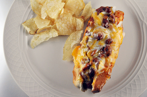 chili cheese dogs Baked Chili Cheese Dogs {On the Woodside}