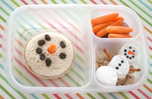 snowman 300x196 Snowman Lunch  Lunchbox Inspiration