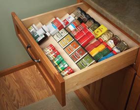 spices spices Spice Drawer Kitchen Inspiration