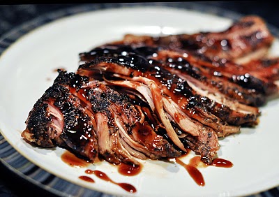 balsamic pork Slow Cooker Brown Sugar and Balsamic Glazed Pork Loin {C & C Marriage Factory}