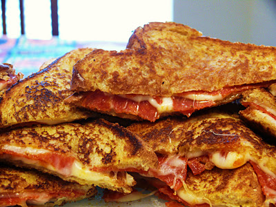 Pizza Grilled Cheese Pizza Grilled Cheese {Forkful of Comfort}