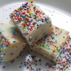 cake batter fudge 300x300 Cake Batter Fudge  Sweet Winter Treat