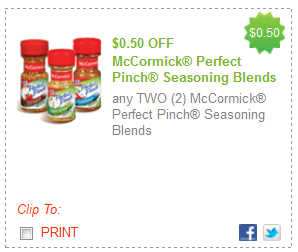 mccormick seasonings printable coupon McCormick Seasonings + More Printable Coupons 