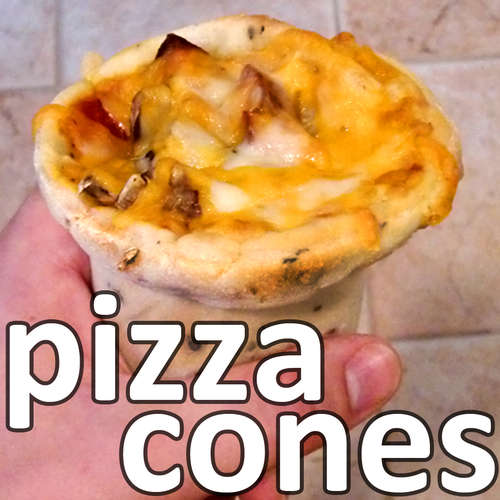 pizza cones Pizza Cones {Instructables}