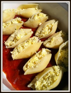 jumbo shells1 230x300 Angies Jumbo Stuffed Shells