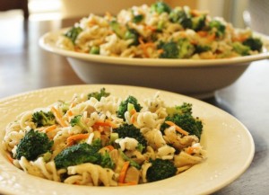 Lemon Pasta with Broccoli recipe dairy free pasta recipe 640x464 2 300x217 Aleas Lemon Pasta with Chicken and Broccoli