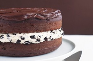 chocolate cake 300x199 Chocolate Covered Oreo Cookie Cake  Sweet Spring Treat