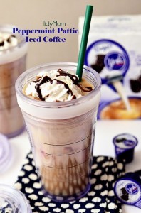 iced coffee 198x300 Peppermint Patty Iced Coffee  Sweet Summer Treat