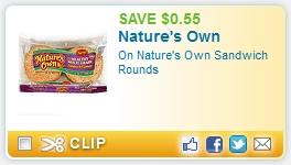 nature's own printable coupon natures own printable coupon Natures Own Sandwich Rounds + More Printable Coupons