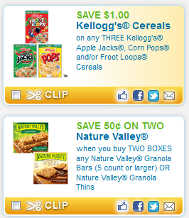 cereal and bars printable coupons Cereal and Cereal & Granola Bars Round up of Printable Coupons 