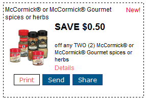 mccormick spices printable coupon mccormick spices printable coupon McCormick Spices or Herbs + More Printable Coupons