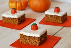 pumpkinbars 300x205 Pumpkin Bars  Sweet Fall Treat
