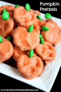 pumpkinpretzels 200x300 Pumpkin Pretzels  Kids in the Kitchen