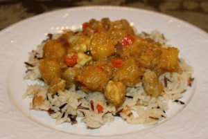 Curried Chicken and Acorn Squash Recipe Curried Chicken and Butternut Squash Recipe 640x430 300x201 Aleas Curried Chicken with Acorn Squash