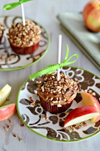 caramel apple cupcakes 200x300 Caramel Apple Cupcakes  Sweet Fall Treat