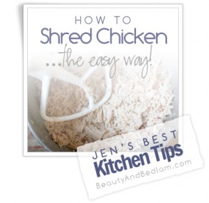 shred chicken 300x292 Top Kitchen Tips  Kitchen Inspiration