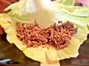 lettuce wrap1 300x224 Angies Slow Cooker Chicken Lettuce Wraps