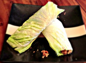 lettuce wrap2 300x221 Angies Slow Cooker Chicken Lettuce Wraps