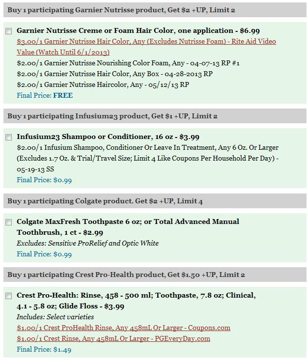 ra may 26 Drugstore Coupon Matchups & Best Deals   Week of May 26