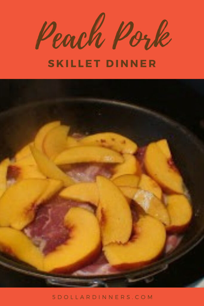 peach pork skillet