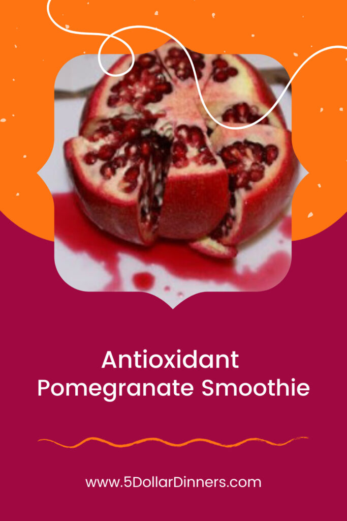 antioxidant pomegranate smoothie