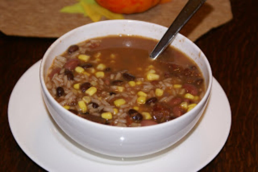Rice and Bean Soup 5 Dinners Budget Recipes, Meal Plans, Freezer Meals