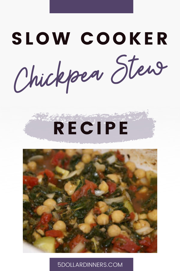 slow cooker chickpea stew