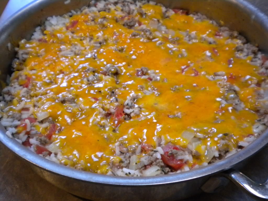 Rice and Beef Skillet Casserole