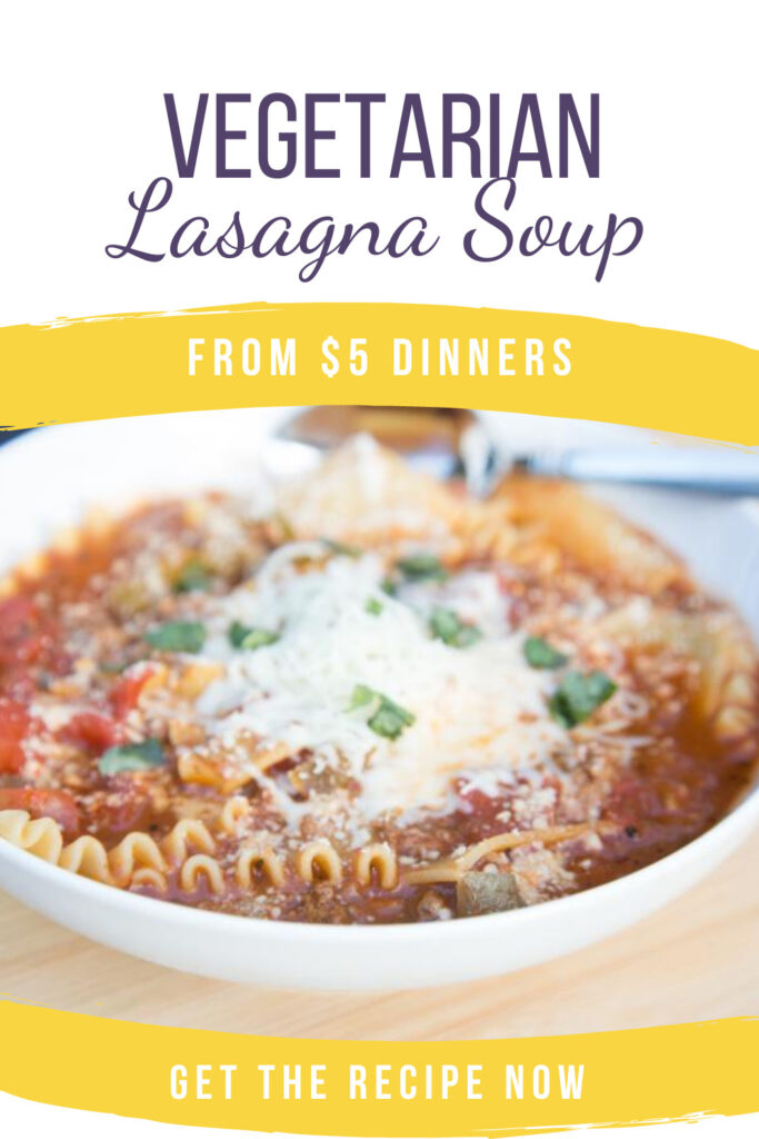 vegetarian lasagna soup