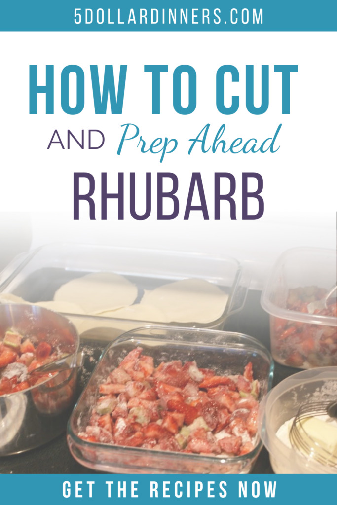 How to Cut and Prepare Rhubarb for Cooking and Freezing on $5 Dinners