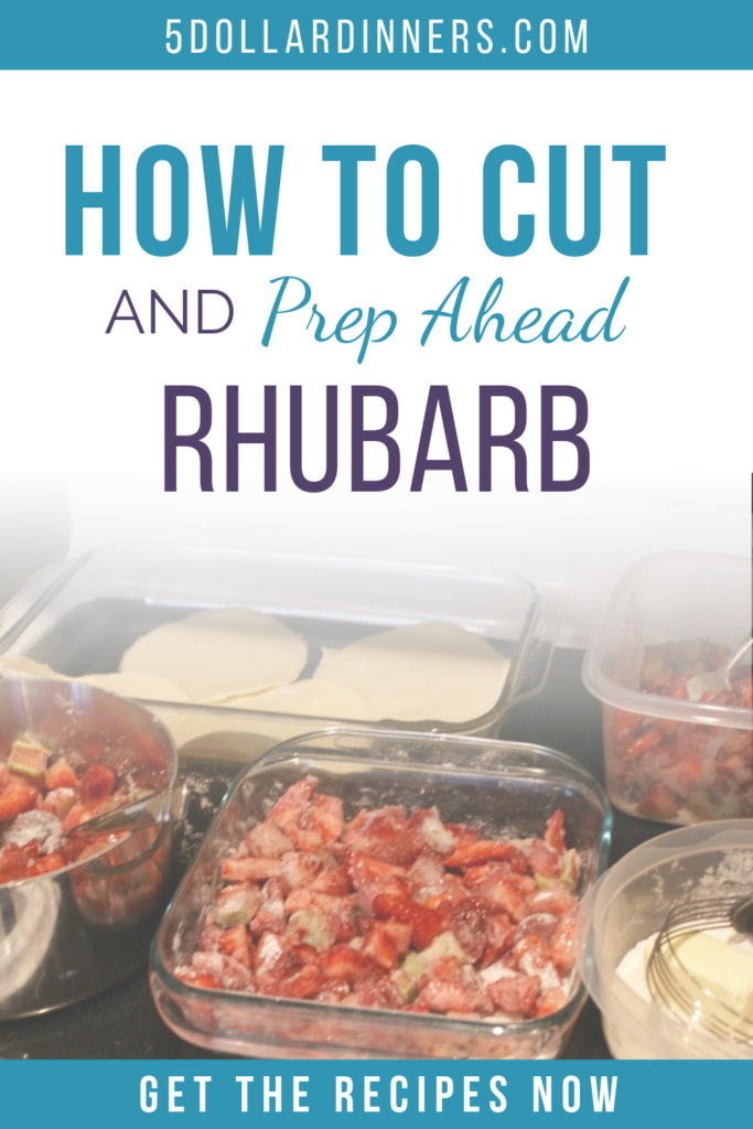 How to Cut and Prepare Rhubarb for Cooking and Freezing on $5 Dinners